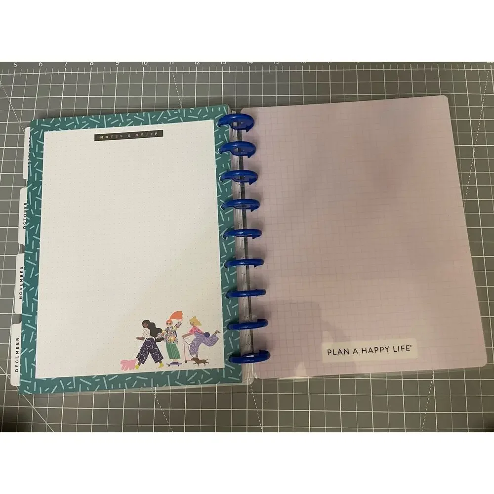 Happy Planner Classic Squad Girls Planner 12 Months 9 Disc Vertical Color Block